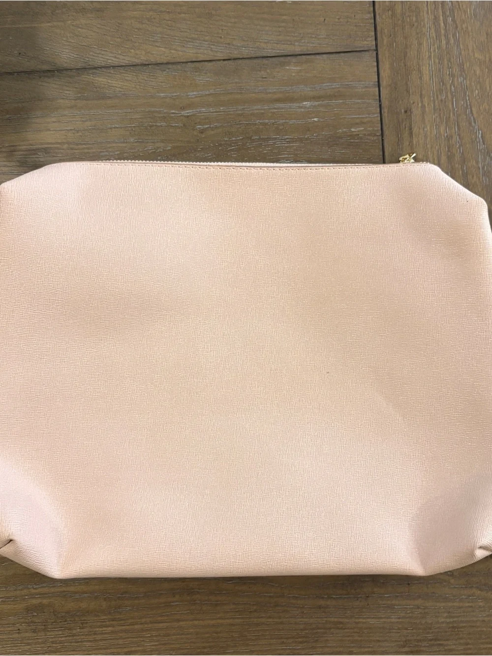 Urban Expressions Blush Pink Cosmetic Pouch with Gold Zipper